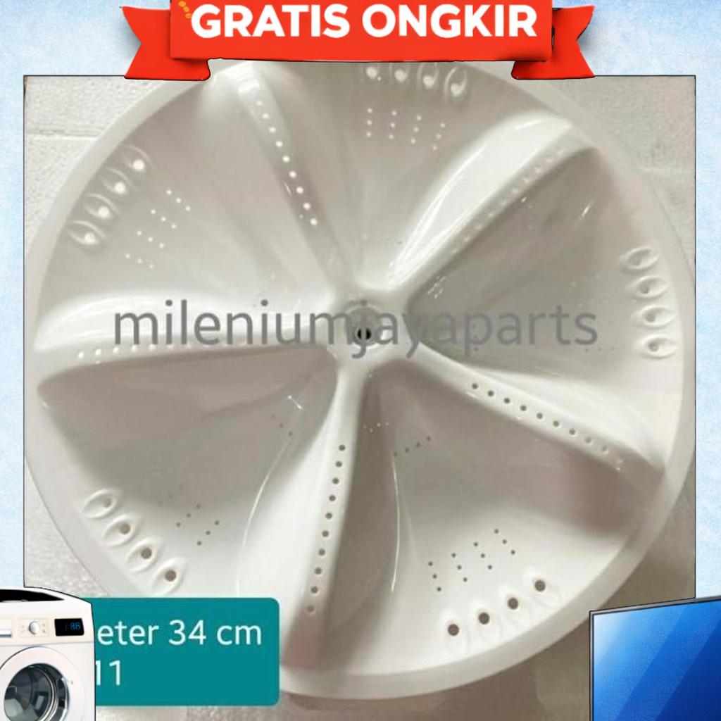 Pulsator Mesin Cuci 5H@Rp 1 Tabung Diameter 34 Cm As Gigi 11 / Baling Baling Mesin Cuci / Onderdil S