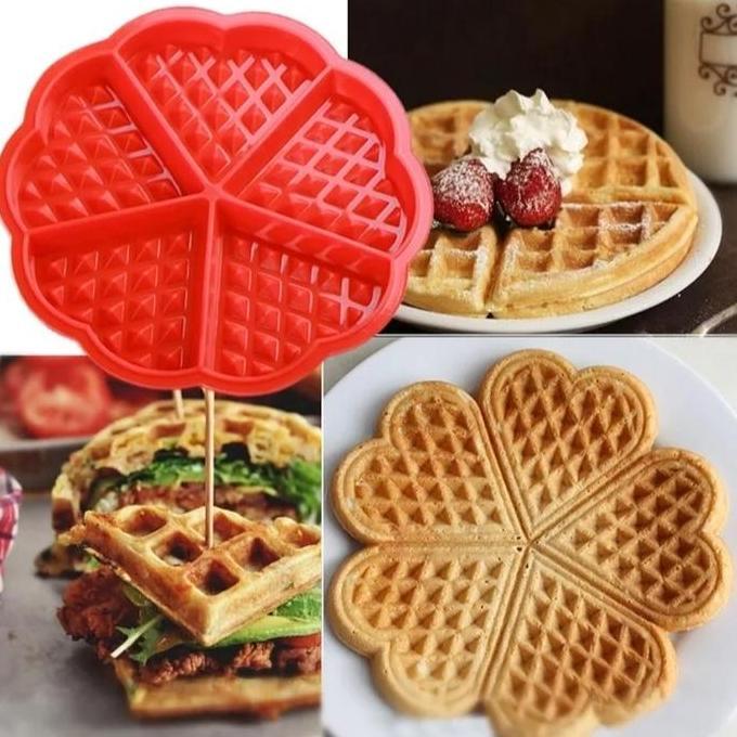 Cetakan Waffle Silikon ( Bulat)