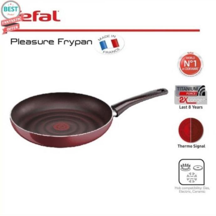 Tefal Pleasure Frypan 30Cm. Made In France. Coating Titanium Force 2X