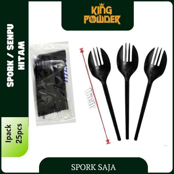 Spork Plastik Steril | Spork 2 In 1 Sendok Garpu Plastik Higienis 1Pack