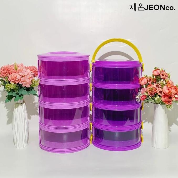 QANTASH [COD] Tudung Saji 4 Susun Lebih Tebal FOOD GRADE Cover Multilayer Tempat Penyimpanan Makanan