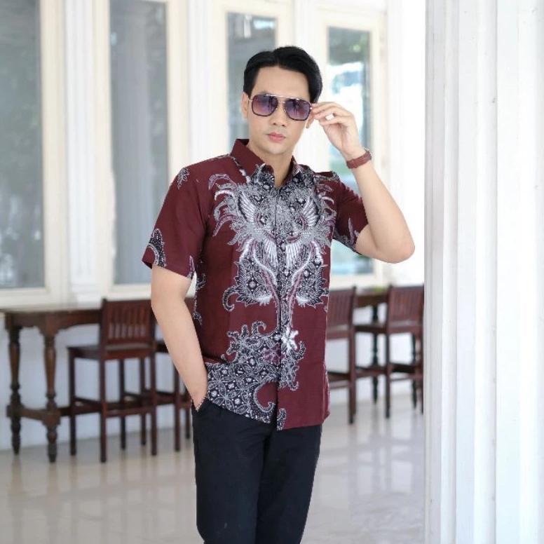Gratong Baju Batik Pria Murah Hem Batik Pria Kemeja Batik Pria Lengan Pendek Batik Pekalongan Baju B