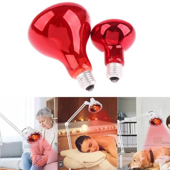 NOXAZA Lampu infrared 100w terapi 100 watt / Lampu terapi infrared/Bohlam Infra Merah Terapi Kesehat