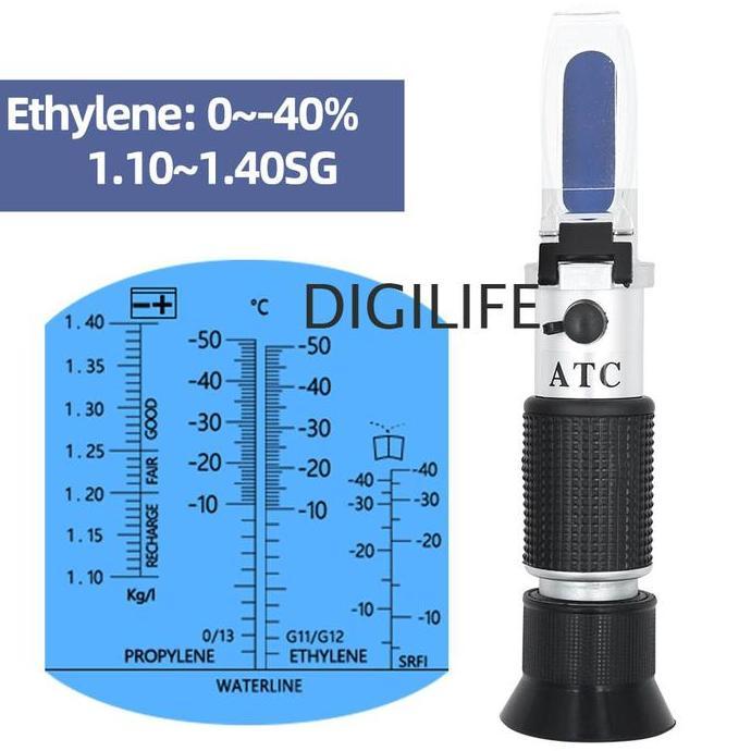 OISHION Refractometer Ethylene Propylene Adblue Glycol Baterai Aki Mobil Refraktometer Glikol Etilen