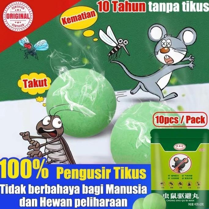 GHURDI Anti Tikus Mobil Pengusir Tikus Pil Kamper Kapur Barus 10pcs/pack