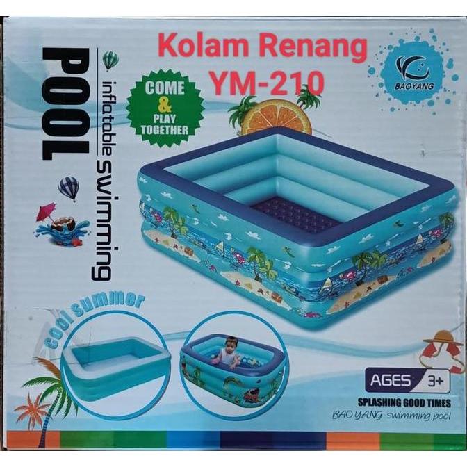 GHURDI KOLAM RENANG ANAK/KOLAM MANDI BAYI POOL KOTAK 3 SUSUN