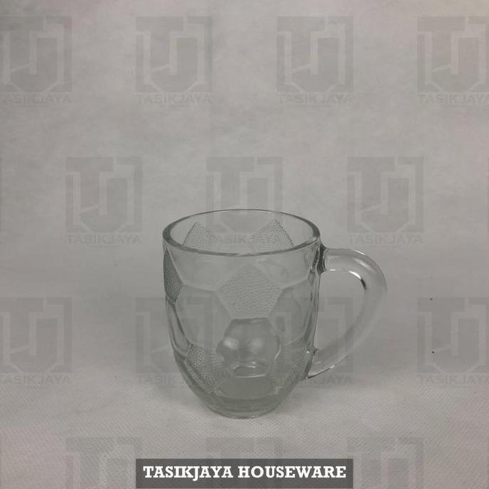 Isi 6 Pcs Gelas Mg 1045 Cangkir Kopi Bola Gagang Warung Beling Bening Gojek