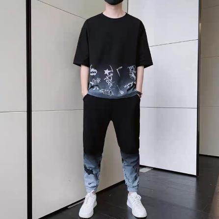 Viral  Stelan Oversize Rock Star Set Baju Dan Celana Jogger Unisex