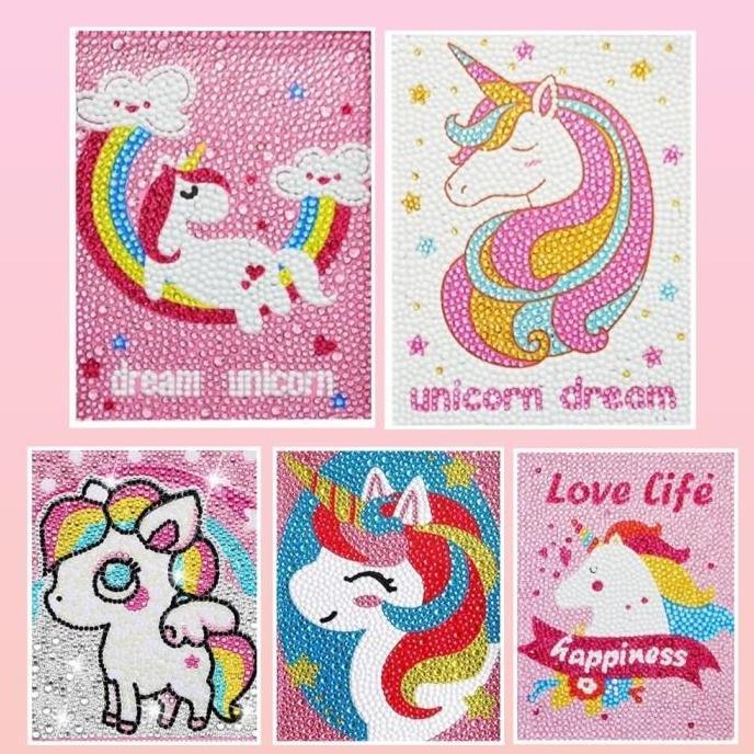 DIY DIAMOND PAINTING KIDS CRAFT ACTIVITY UNICORN LOVER