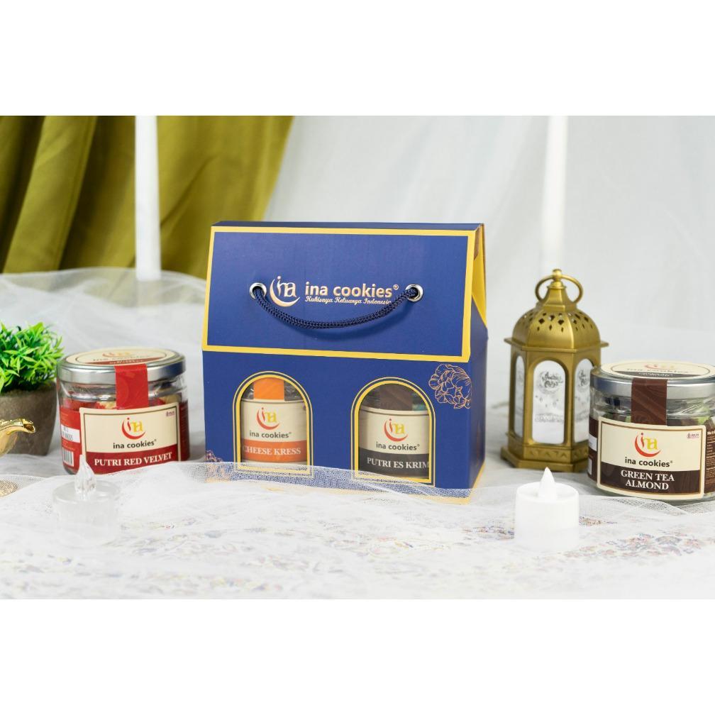 Ina Cookies Hampers Jar Gable Box Kue Kering Bingkisan Lebaran