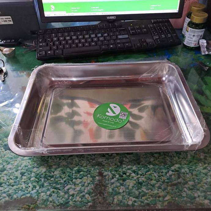 Nampan Segi Galaxy Komodo 36 Nampan Segi Stainless Tray Prasmanan Nampan Prasmanan