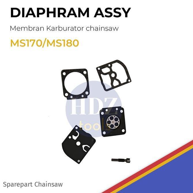 Diaphram Assy Membran Karburator Chainsaw Ms170 Ms180 Premium