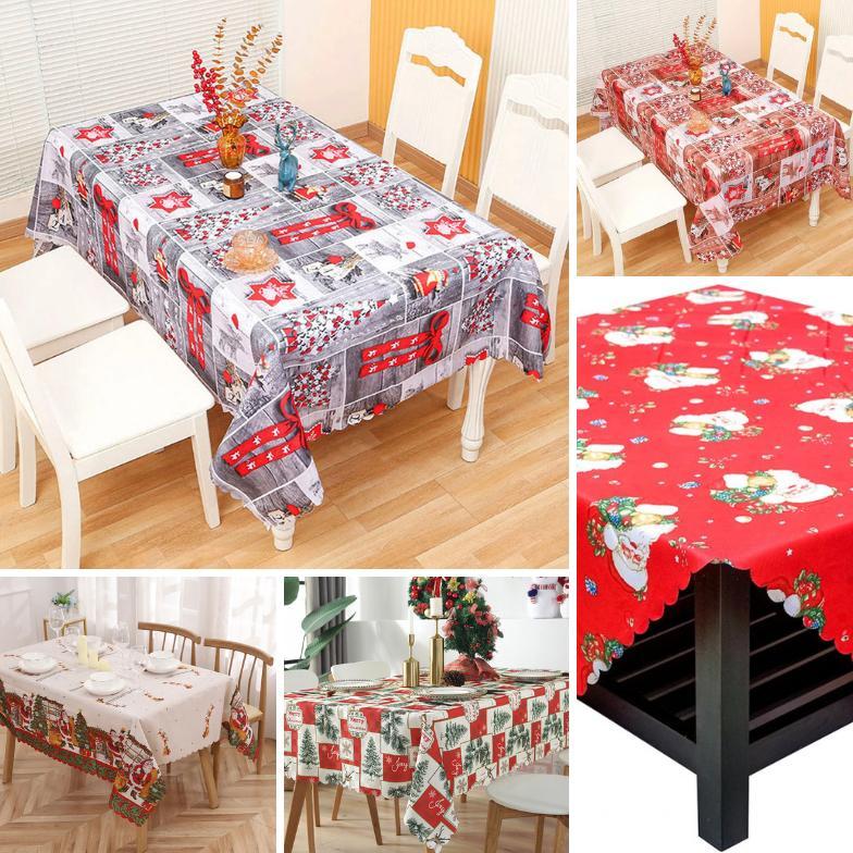 Taplak Meja Natal 150 x 180cm -Taplak Meja Motif Natal-Taplak Murah-Taplak Meja Makan/Meja Tamu