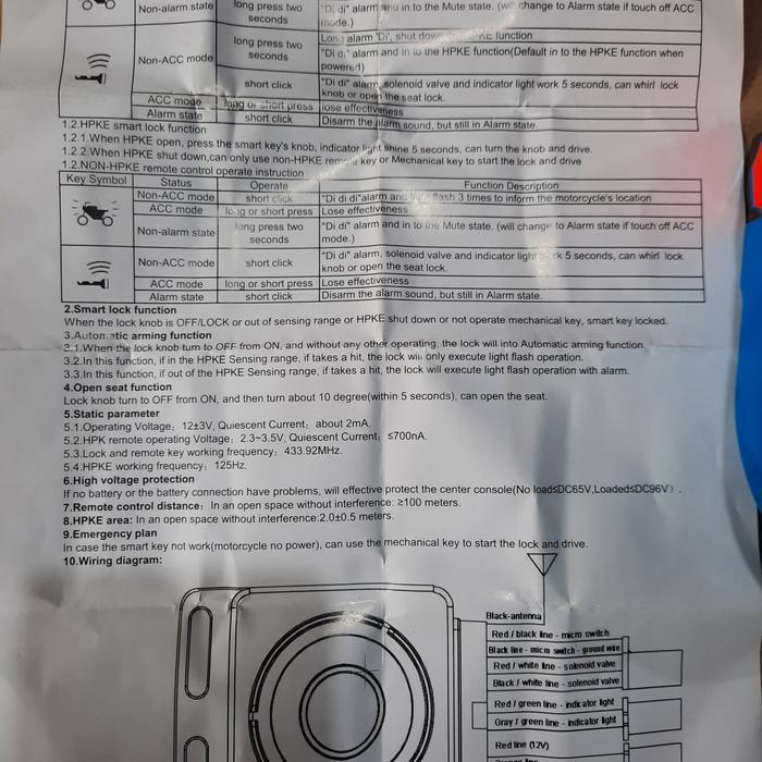 Kunci Keyless Yamaha Nmax Old / Keyless Smartkey + Alarm Getar Bunyi Original Dan Terpercaya