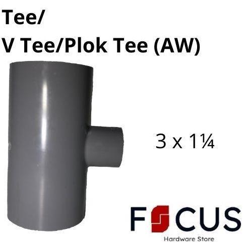Rucika Tee/V Tee/PlokTee(AW) 3x1-1/4 Sambungan Pipa