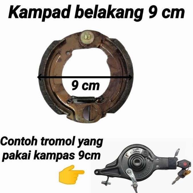 Murah BRAKE PAD KAMPAS REM SEPEDA LISTRIK DEPAN&BELAKANG UNIVERSAL&BELAKANG GD Cakram Outdoor Non CO
