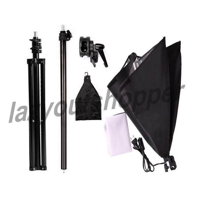 Paket softbox light stand dan boom arm
