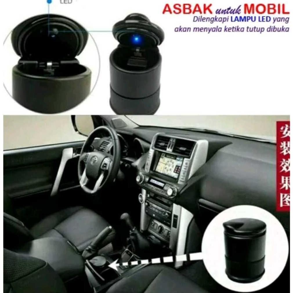 HOT DEALS Asbak Rokok Tempat Abu Rokok Asbak LED Asbak Mobil Asbak Hitam Elegan