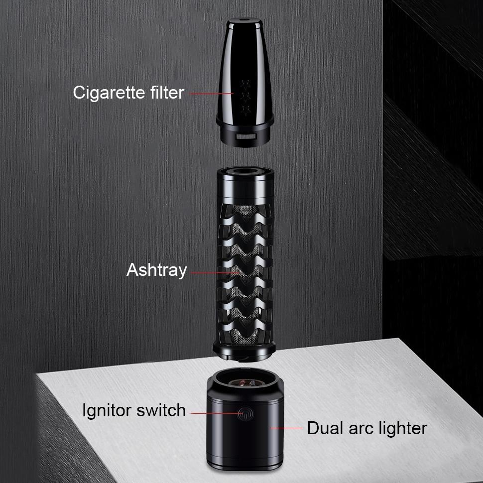 TERBARU Pipa Asbak Portable / holder filter rokok / Car Ashtray Pipe Holder