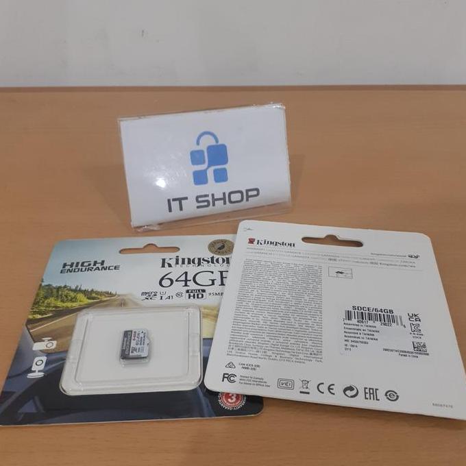 Kingston MicroSD Card High Endurance - 64GB