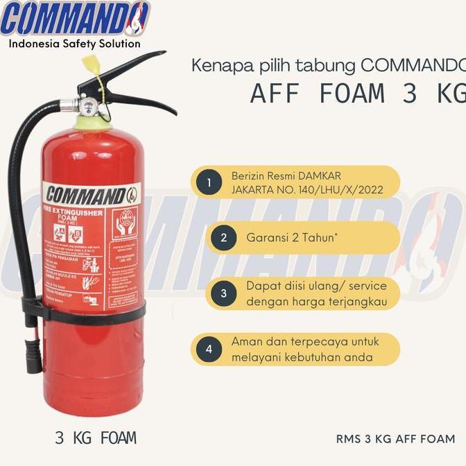 APAR FOAM 3 KG COMMANDO / AFF FOAM 3 L / Komplit Set