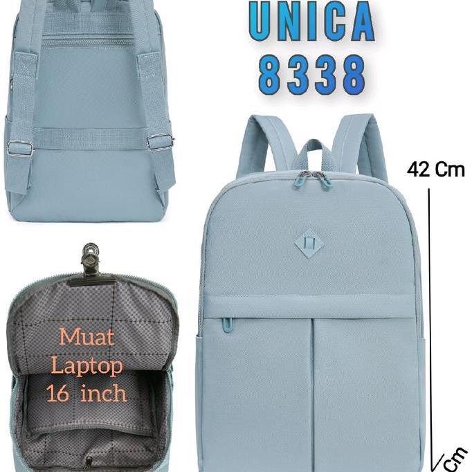 TERBARU - UNICA  8338 Ransel wanita(Muat Laptop 16 inch) Tas wanita