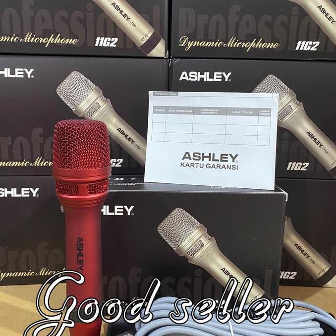Volwe- Mic Kabel Ashley 11G2 Original Kualitas Terbaik Metal Microphone