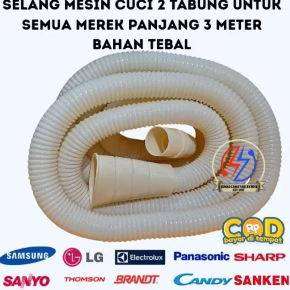 Sale SELANG PEMBUANGAN MESIN CUCI 2 METER/3 METER SHARP // SELANG MESIN CUCI LG // SELANG PEMBUANGAN