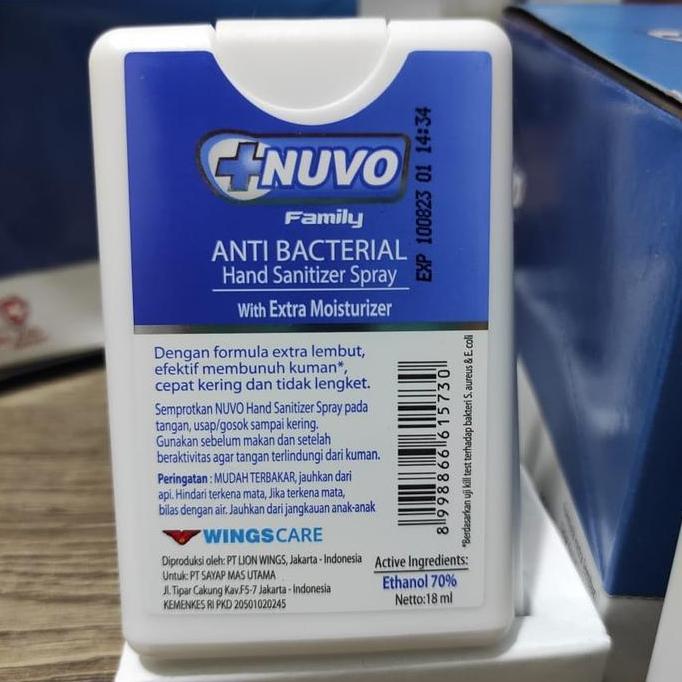 Littlehand- Nuvo Spray Hand Sanitizer 18Ml