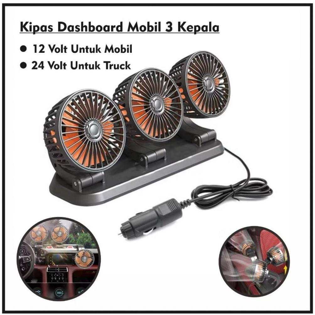 BIG SALE Kipas Angin Mobil 24 Volt/12 Volt terbaru untuk truk/Kipas Angin Portable Mobil gantung/Kip