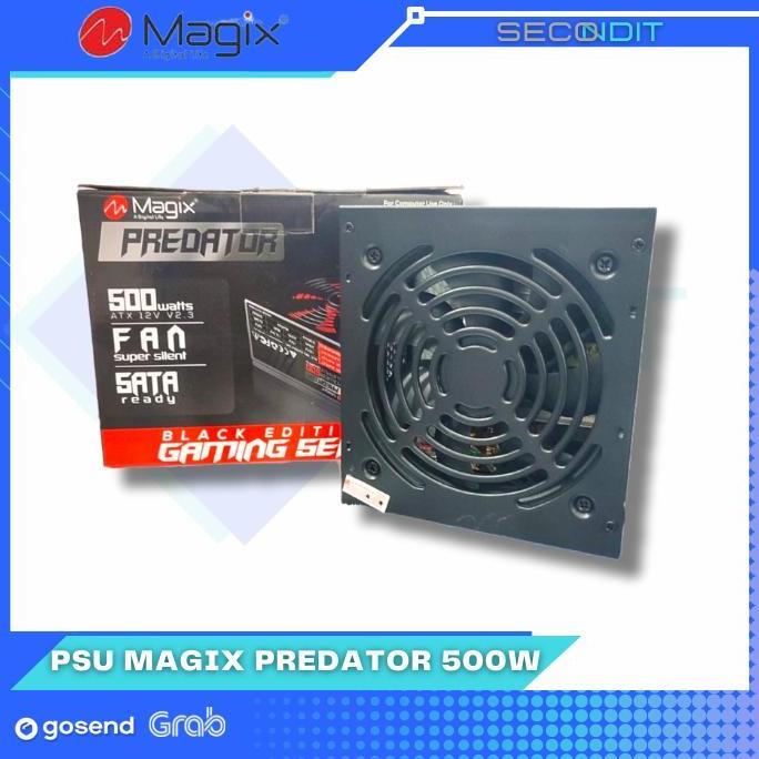 BEBAS ONGKIR - power supply 500 watt fan 12 cm hitam magix predator psu 500watt