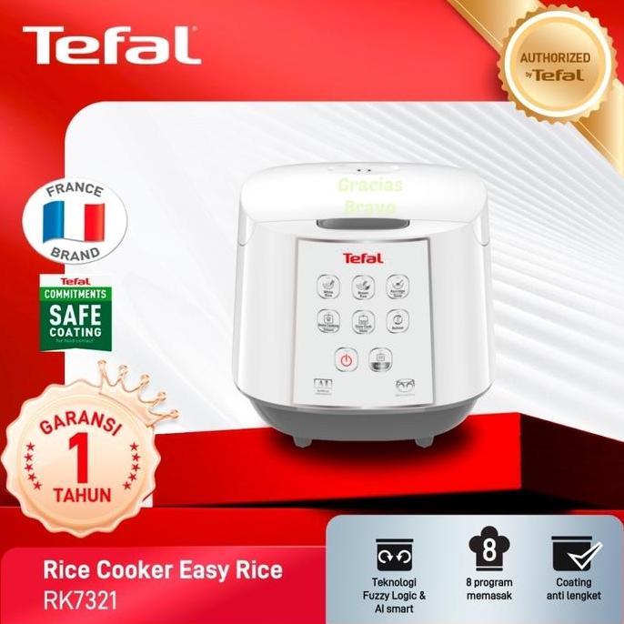 TERMURAH - Tefal Rice Cooker Fuzzy Logic 1.8L Easy Rice RK 7321 Magic Com RK7321