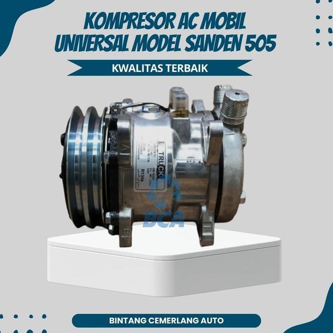 Compressor Kompresor Ac Mobil Sd505 Universal Model Sanden 505