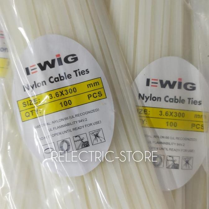 Dicdoc- Nylon Cable Ties Ewig 3.6 X 300 Mm / Kabel Ties Ewig 3.6 X 300Mm