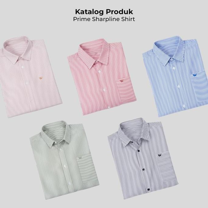 KEMEJA SALUR PRIA BIG SIZE UKURAN JUMBO XXL - PRIME SERIES