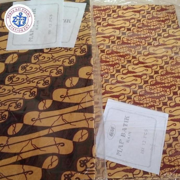 Dicdoc- Map Batik Kain Tebal Gm..Folio ( 1 Pcs)..Warna Random