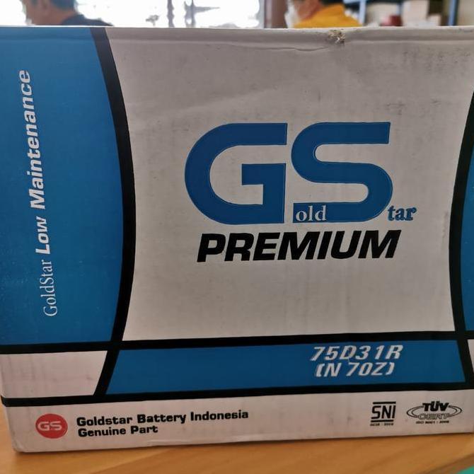 BEBAS ONGKIR - Aki Kijang/ Aki L300/AkiGenset/GS Premium N70Z /GSN70Z Goldstar