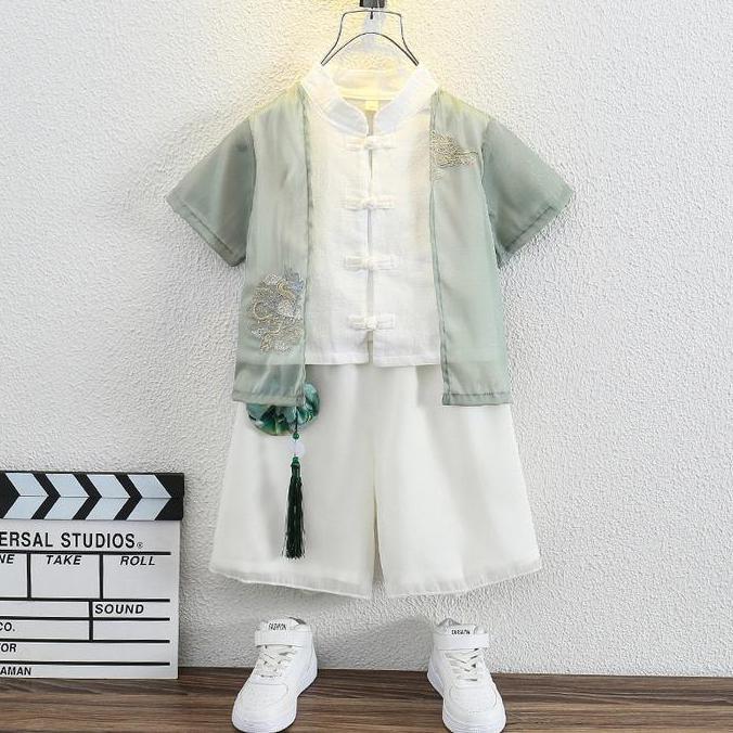 Termurah / Hot Sale Cheongsam Hanfu Anak Laki Laki Imlek Cny Junliang / Kostum Kerajaan China Anak C
