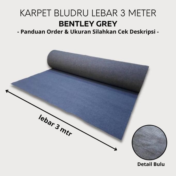Dimari- Bentley Karpet Non Woven Tebal [Meteran] 1X3 Meter (Lebar 3 Meter)