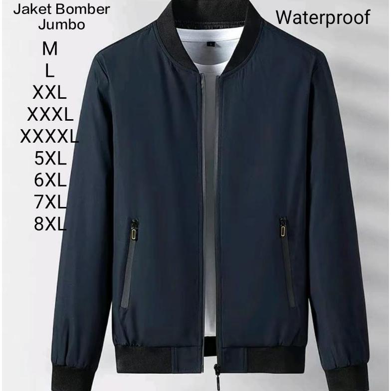 NEW PRODUCT JAKET BOMBER PRIA BIG SIZE JAKET BOMBER WATERPROOF ANTI AIR JAKET BOMBER WANITA JUMBO
