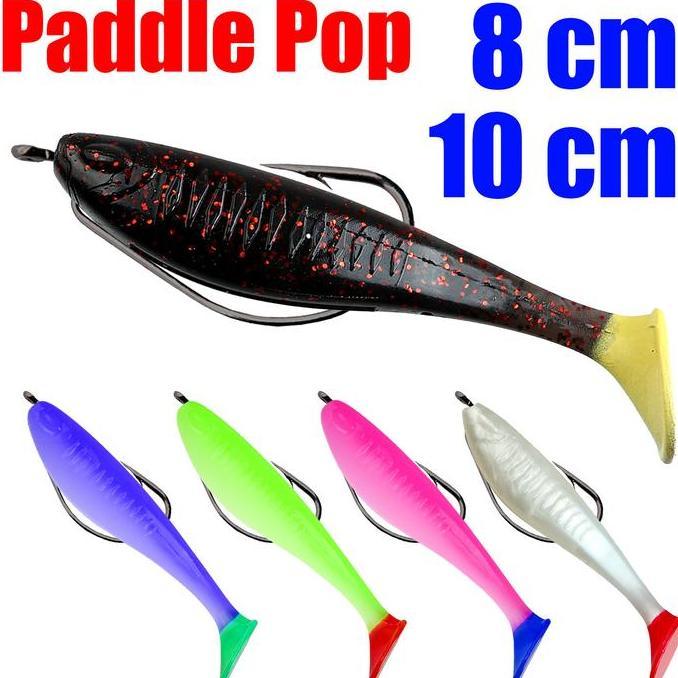 FINESSE Softlure Paddle Pop Zman 8cm 10cm Johncoo  Bukan Ozmy Super Baby Silencer Umpan Pancing Ikan