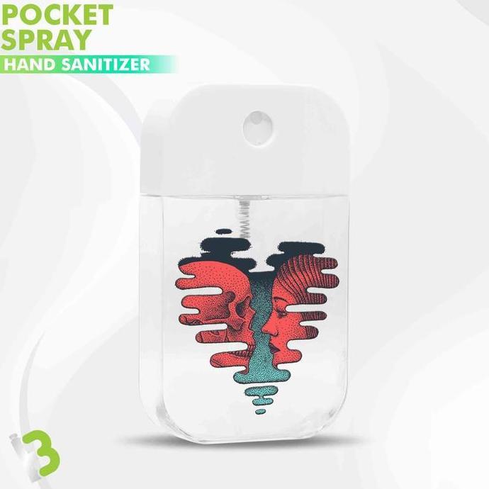 Bytwx- Custom Hand Sanitizer Botol Pocket Sanitizer Spray Uv Print 1 Sisi