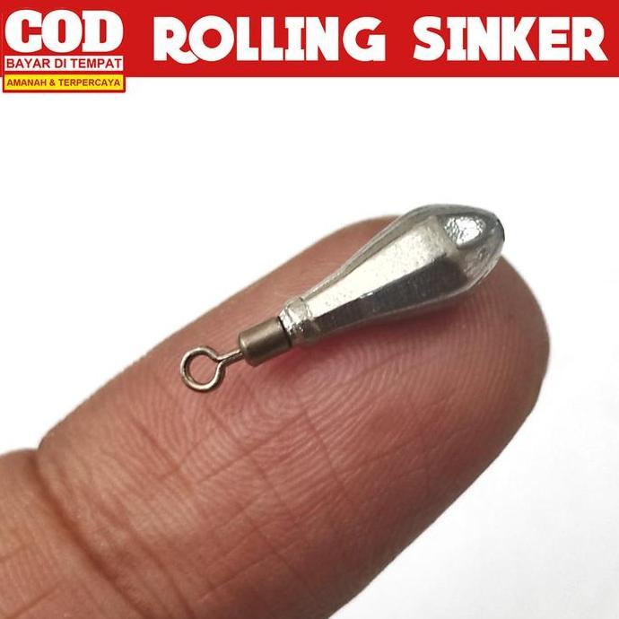FINESSE Pemberat Timah Pancing Mata Kail Wormhook dengan Swivel mancing