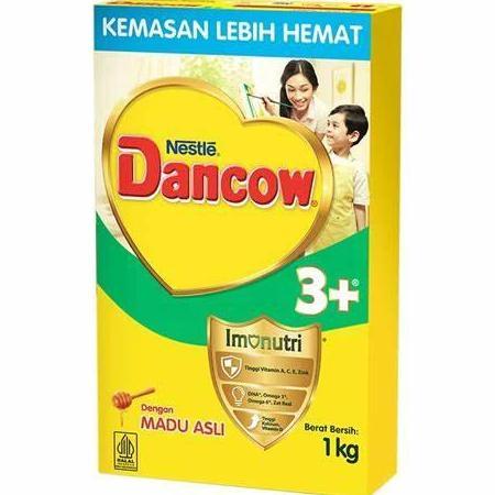 Sandmilk- Nestl Dancow Susu 3+ Rasa Vanila /Madu 1Kg Kemasan Lebih Hemat Imunutri Berat Bersih 1 Kil