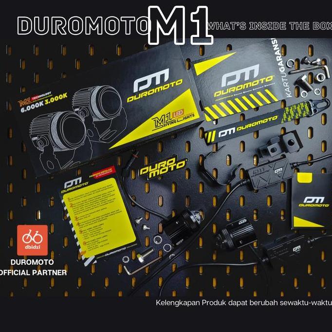 DUROMOTO M1 LAMPU FOGLAMP LED PROYEKTOR MOBIL DRIVING LAMP 30 WATT