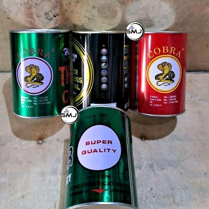 Troffice- Thinner Impala 1 Liter Tiner Impala Cobra Merah Cobra Hijau Nippon Paint Hitam Kaleng 1 Li