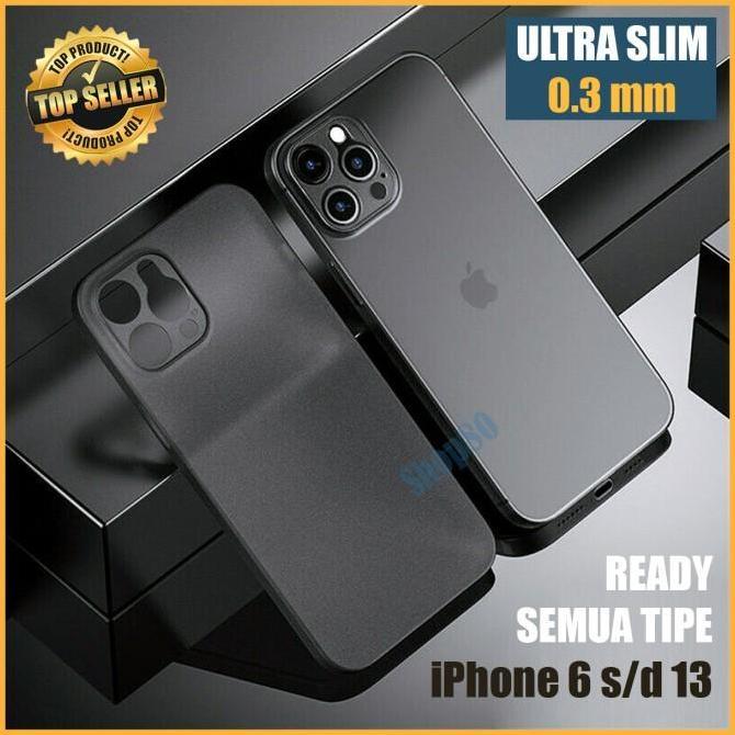 Hard Case Ultra Thin Tipis iPhone 11 12 13 14 Mini Pro Max Casing