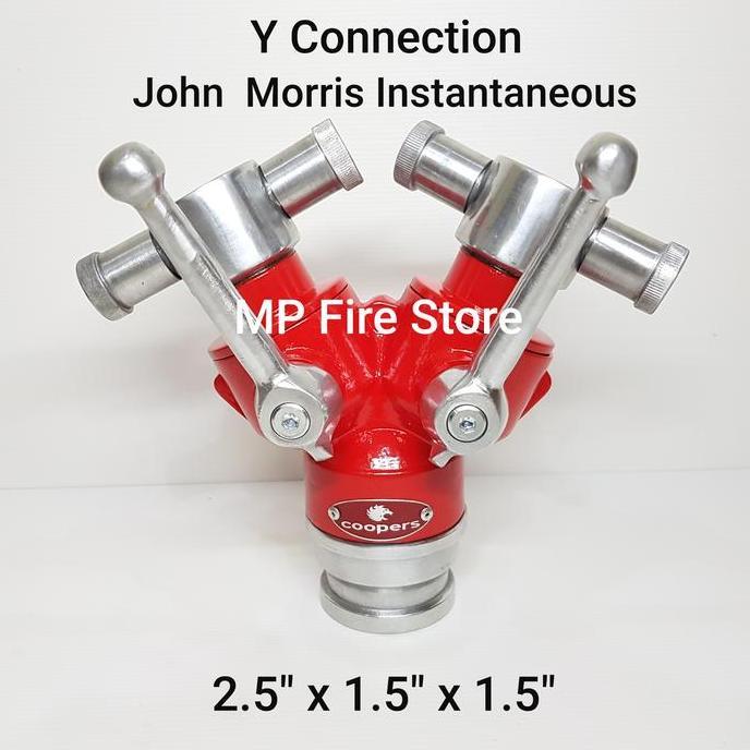 FIRE Y CONNECTION 2 HANDLE 2.5 x 1.5 x 1.5 JOHN MORRIS INSTANTANEOUS