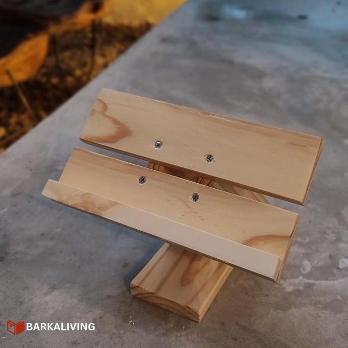 Wooden Holder Ipad Stand Tablet Cashier / Dock Kasir Ipad Tablet Kayu