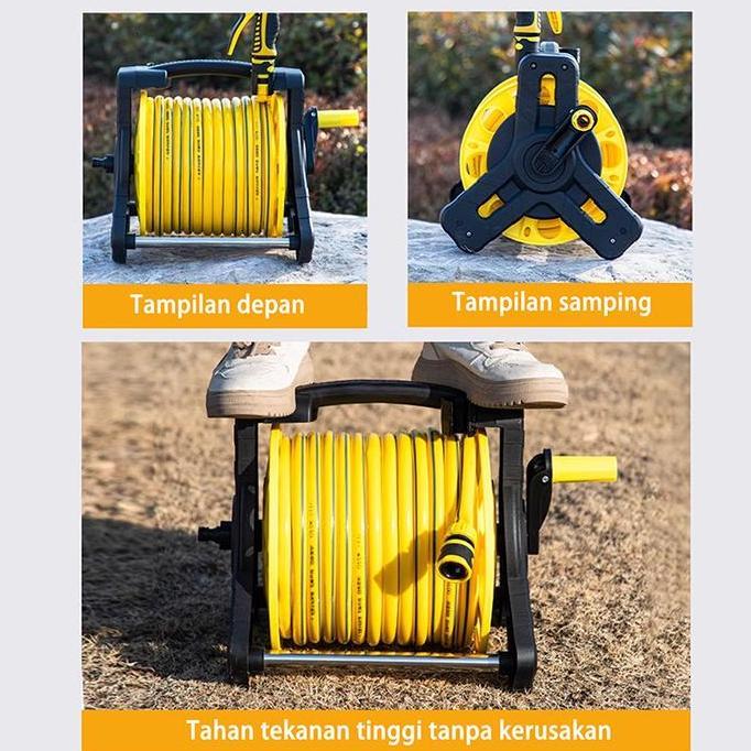 Jf Hose Reel Set Gulungan Selang Dengan Selang Air 15M/Selang Gulung Portable/Air Hose Reel Selang A
